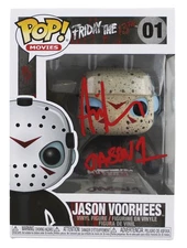 Ari Lehman "Jason 1" Signed #01 Funko Pop Vinyl Figure w/ Red Sig BAS Witnessed