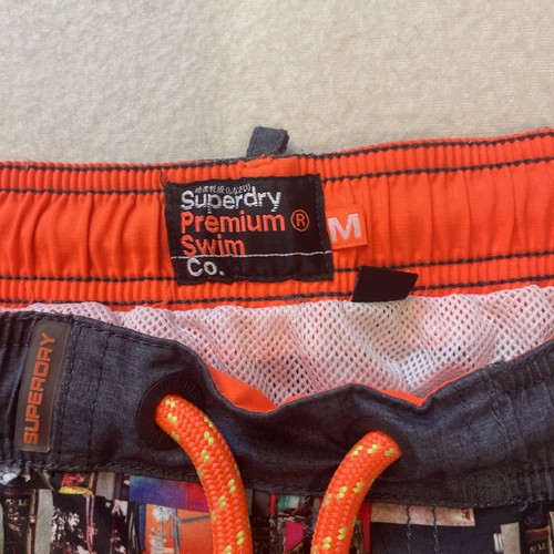 Superdry Volley Swim Short Men’s Size M Lined Premium Beach Pockets Swim Suit - Picture 2 of 16