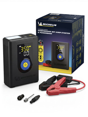 MICHELIN Air Power Max Hybrid Akku-Kompressor mit Jump Starter & Powerbank