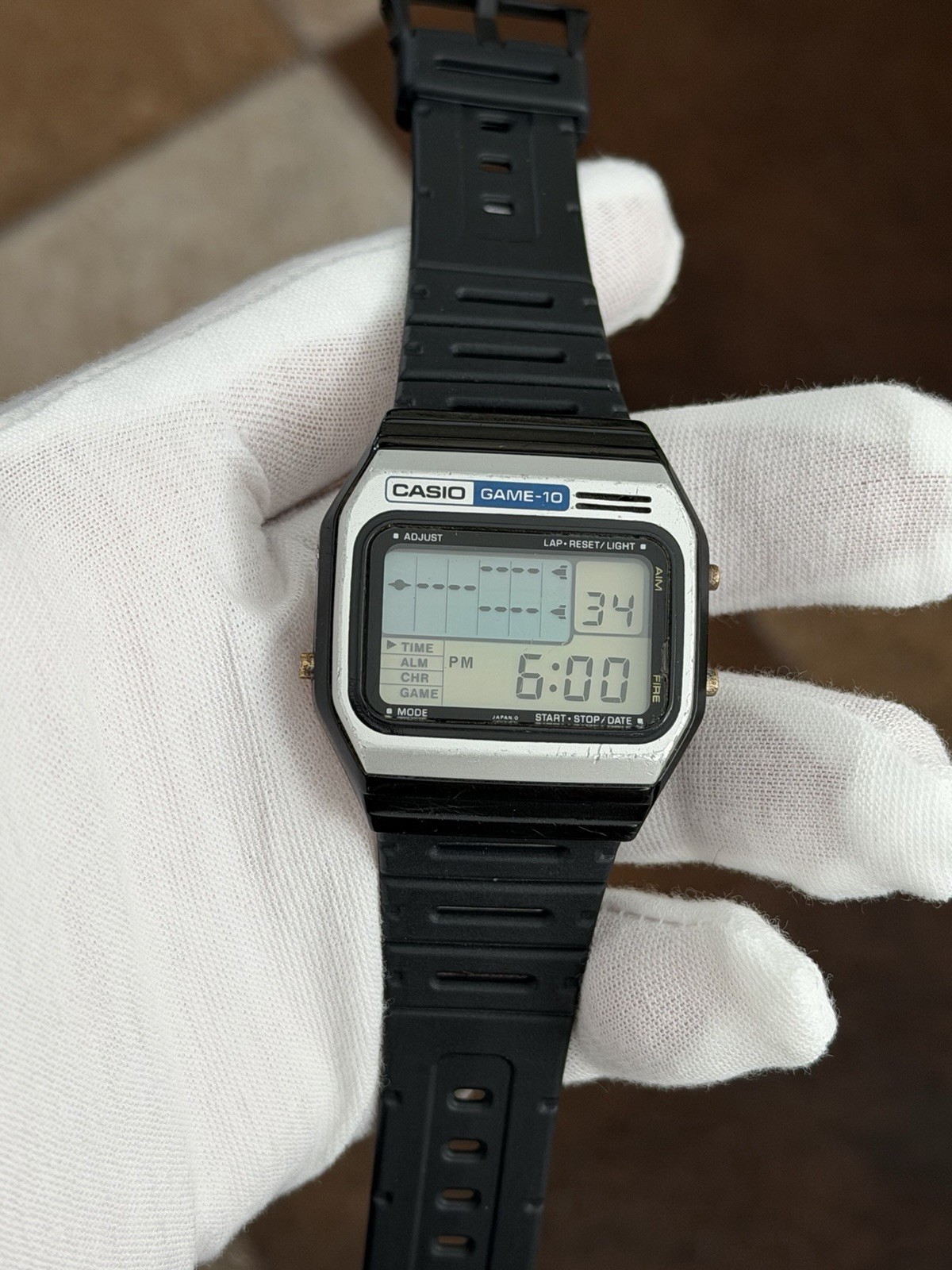 Rare Vintage Casio GM-10 Men’s Digital Game Watch JDM 1980s Module 165
