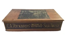 19-20th Century C. A Richard’s Machine & Button Hole Silk Twist Box