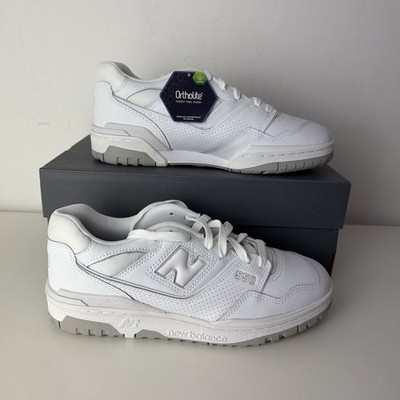 Herren New Balance 550 weiß weiß grau Größe 8 brandneu