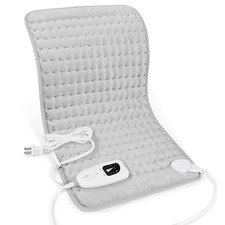 Heating Pad,Heated Blanket,Heating Pad for Back Neck,Grey,24x12 Inch Gray