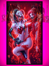 Adult Anime Waifu DC Harley Quin X Poison Ivy Vinyl Sticker