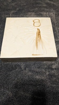 Mud Pie Angel Plaque  7  x 7  x 1.5 