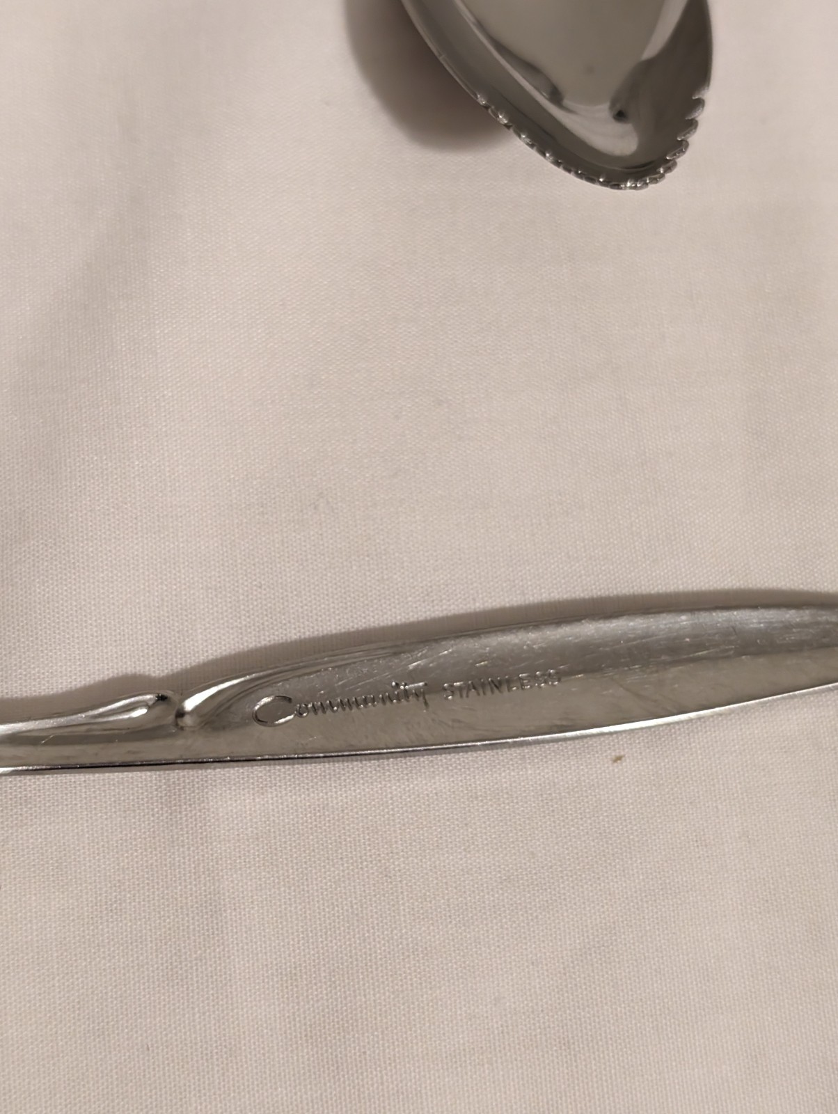 Oneida Community Stainless Grapefruit  Citrus Serrated Spoons Set Of 4