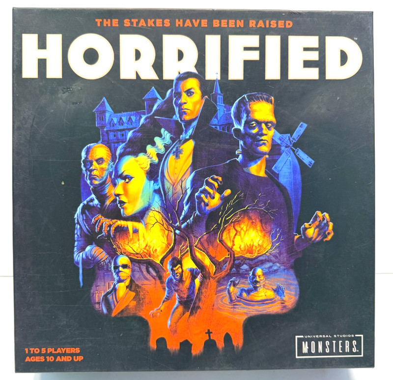 Prospero Hall 2019 Horrified Universal Monsters Board Game, Used Complete