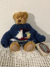 New W/Tag 1999 Ganz COTTAGE COLLECTIBLES Plush Bear Oliver W Sweater Jointed 7"