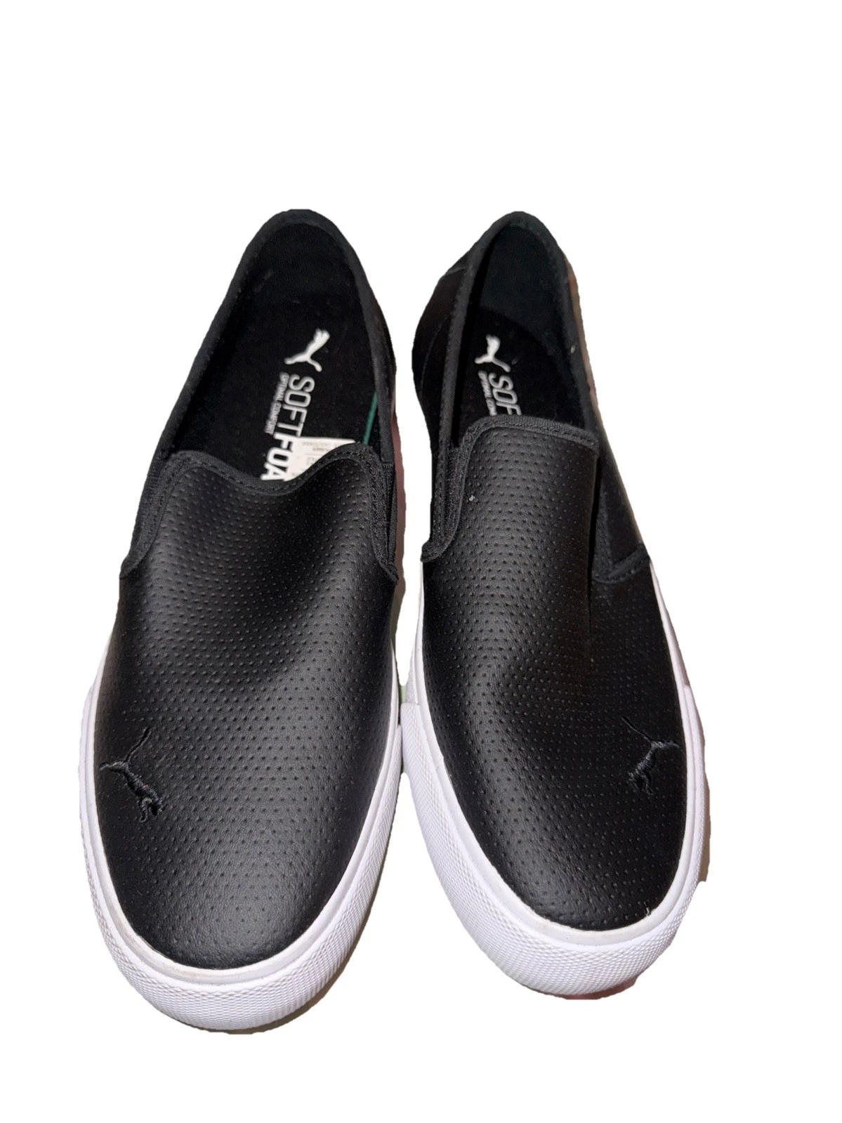 Puma 374607 01 Bari scarpe sneakers slip on in pelle di gatto donna taglia 6