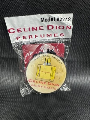 Celine Dion Perfume Light Up Advertising Button Necklace Battery Powered #2248