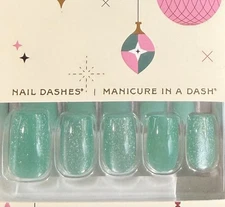 Red Aspen Christmas Short Coffin Shiny Green Cat Eye Ho, Ho, Haute, Haddie 🎄