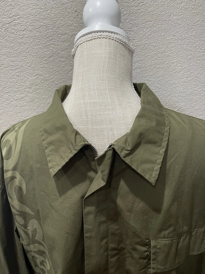 Chaqueta Camisa Polo Deportiva Ralph Lauren De Colección Para Hombre Verde Cremallera Completa Talla XXL Foto 3 de 4