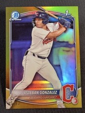 2025 Bowman Chrome 1st GOLD REFRACTOR Esteban Gonzalez 20/50