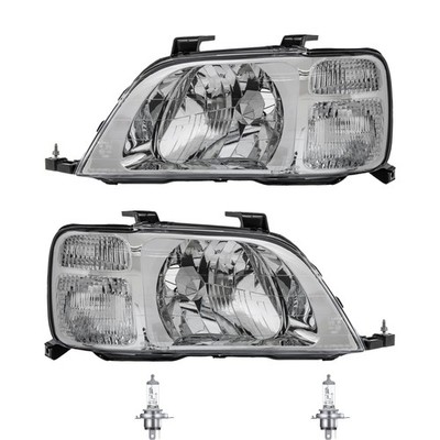 Halogen Scheinwerfer Frontscheinwerfer Set H4 für Honda CR-V I inkl. Lampen