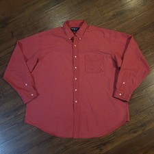 Vintage Polo Ralph Lauren Blake Oxford Shirt Mens XXL 2XL Red Maroon Pocket OCBD