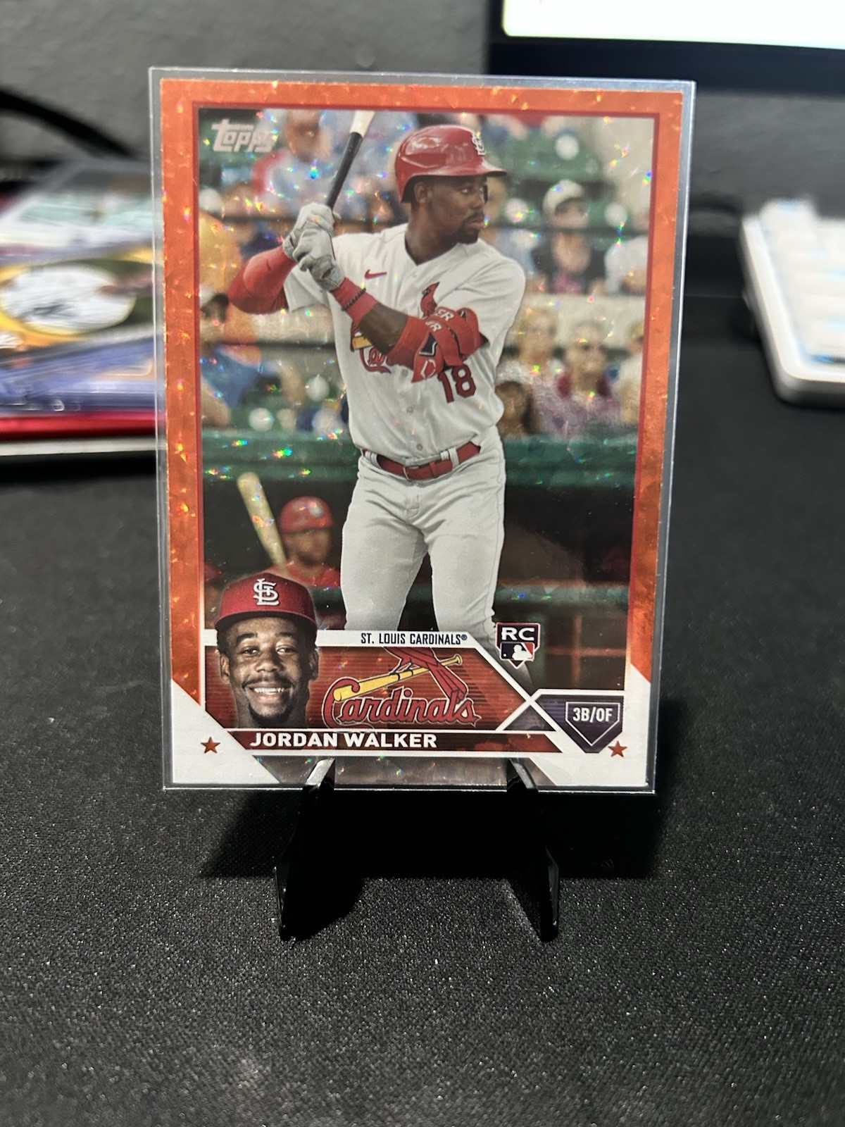 2023 Topps Series 2 Jordan Walker Orange Foil #344 Rookie /299