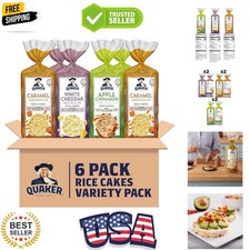 Large Rice Cakes, Gluten Free, 3 Flavor Variety Pack, 6 Count