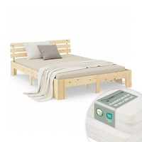 Holzbett 180X200 Mit Lattenrost & Matratze – Doppelbett Jugendbett – Homestyle4U