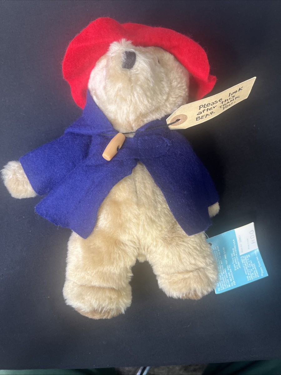 【希少】Eden Toys PADDINGTON パディントンベア ヴィンテージ Vintage 1984 Eden Toys Paddington BEAR Plush Blue Coat Red