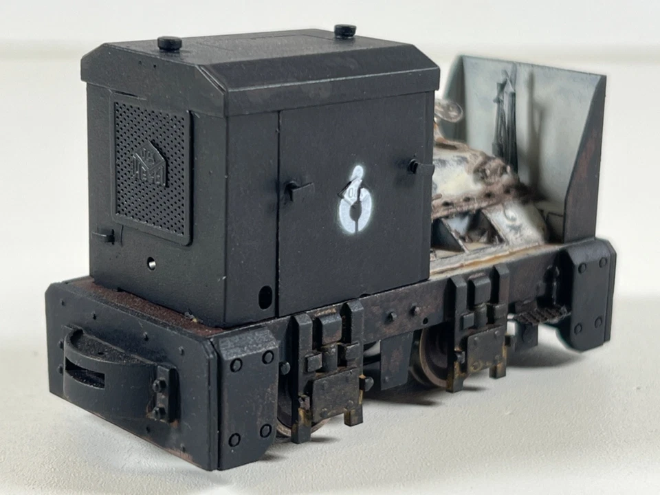 Hesketh 1f O&K MD2 Feld- Wald- Bahn Lokomotive 1:35 / 1:32 16,5mm Messing Modell - Bild 2 von 4