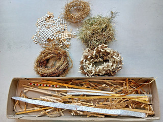 Alter Christbaumschmuck Konvolut Ersatz und Reparaturteile