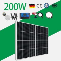 200W 12V Solarpanel Glas 200W Solarmodul Mono FüR Solaranlage Rv De