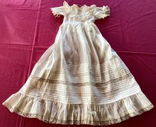 Robe longue traditionnelle de baptême en organza haut de gamme