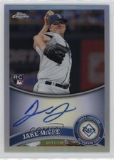 2011 Topps Chrome Rookie Auto Refractor 386/499 Jake McGee #181 Auto 3y4