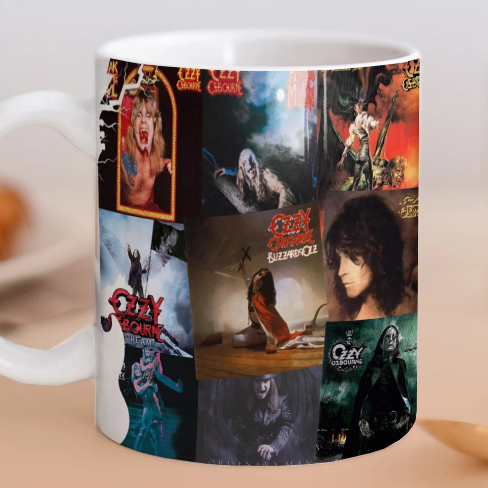Ozzy Osbourne Album & Record Covers Mug / Gift. Original Design.