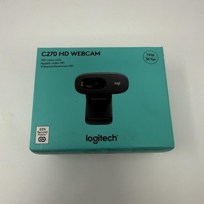 Logitech C270 HD Webcam 720p 30fps USB PC Mono Noise-Reducing Mic 960-000694