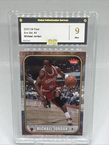 2007-08 Fleer Michael Jordan Box Set Michael Jordan #3 Mint 9