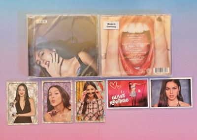 OLIVIA RODRIGO GUTS CD (SEALED) GEFFEN RECORDS 2023 + 5 PANINI STICKERS