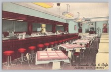 Postcard Rio Grande Bar & Cafe Inside Scene Fullcolor Harrison Co.