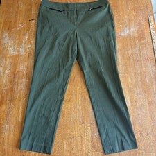 Slim Dress Pants Nine West Tag 12 Fits Like 36X28 Olive Green Stretch Career