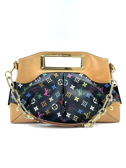 10.17 12 Live Louis Vuitton Monogram Multicolor Judy Black Brown Shoulder Bag