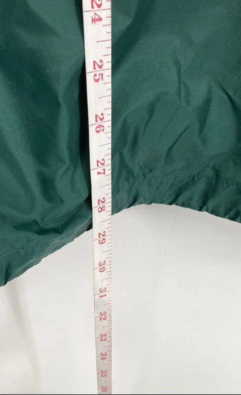 Columbia Mens Green Full Zip Pockets Mid-Length Hooded Windbreaker Jacket Size L - Image 4 of 4