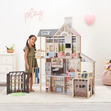 Kidkraft casa delle bambole e serra set da gioco per bambini villa vista lago casa in legno 5 piedi NUOVO