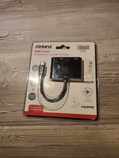 Inland Mini DisplayPort 1.2 to HDMI VGA Adapter New