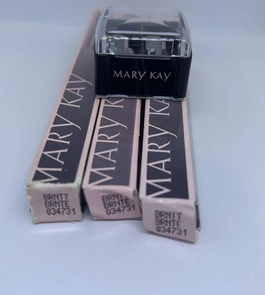 КАРАНДАШ ДЛЯ ОПРЕДЕЛЕНИЯ БРОВЕЙ MARY KAY ~ БРЮНЕТКА ~ СНЯТЫЙ С ПРОИЗВОДСТВА НАБОР ИЗ 3+ БЕСПЛАТНЫХ ТОЧИЛОК MK - Изображение 3 из 4
