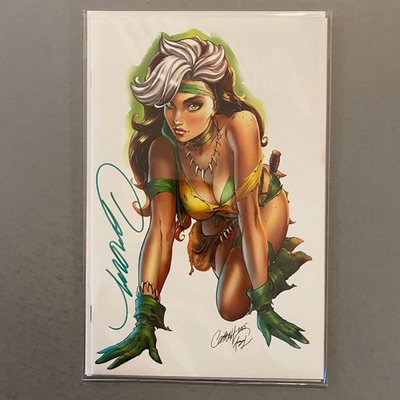 #ad ROGUE SAVAGE LAND 5 J SCOTT CAMPBELL GAZING VARIANT SIGNED W COA 2025 MARVEL $109.99