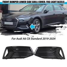 2X Gitter Blende Stoßstange Nebelscheinwerfer für Audi A6 C8 Standard 2019-2024