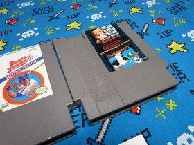 Super Mario Bros. Duck Hunt Bases Loaded II (NES) Lot of 2 Tested