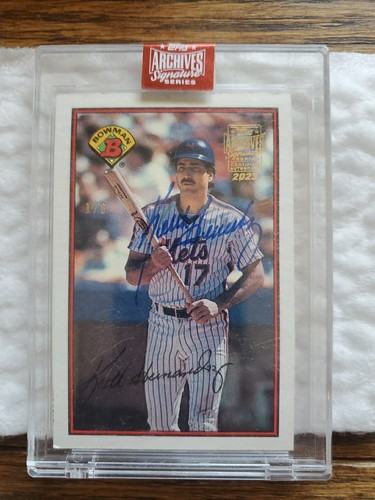 Keith Hernandez Autograph Card Topps Archives Bowman
