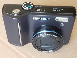 Samsung S850 8.1MP Vintage Digital Camera Black Retro Digicam 5x Zoom