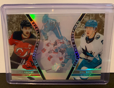 2025-26 SPx gold Nico Hischier and Will Smith 9/10