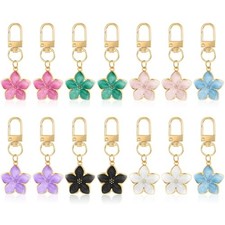 Cute Flower Keychain for Women,Aesthetic Keychain Charms Handbag Key Multi