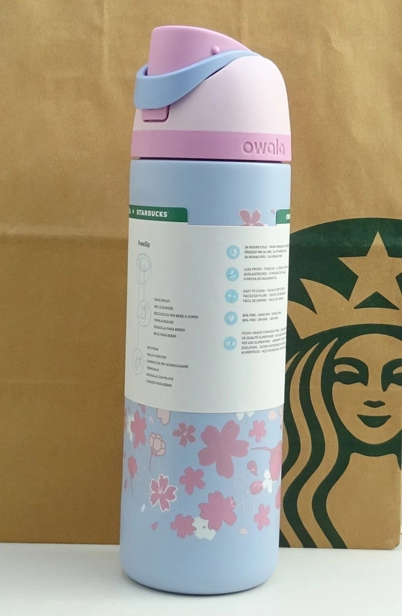 New Starbucks X Owala 2026 Sakura Limited Insulated Water Bottle