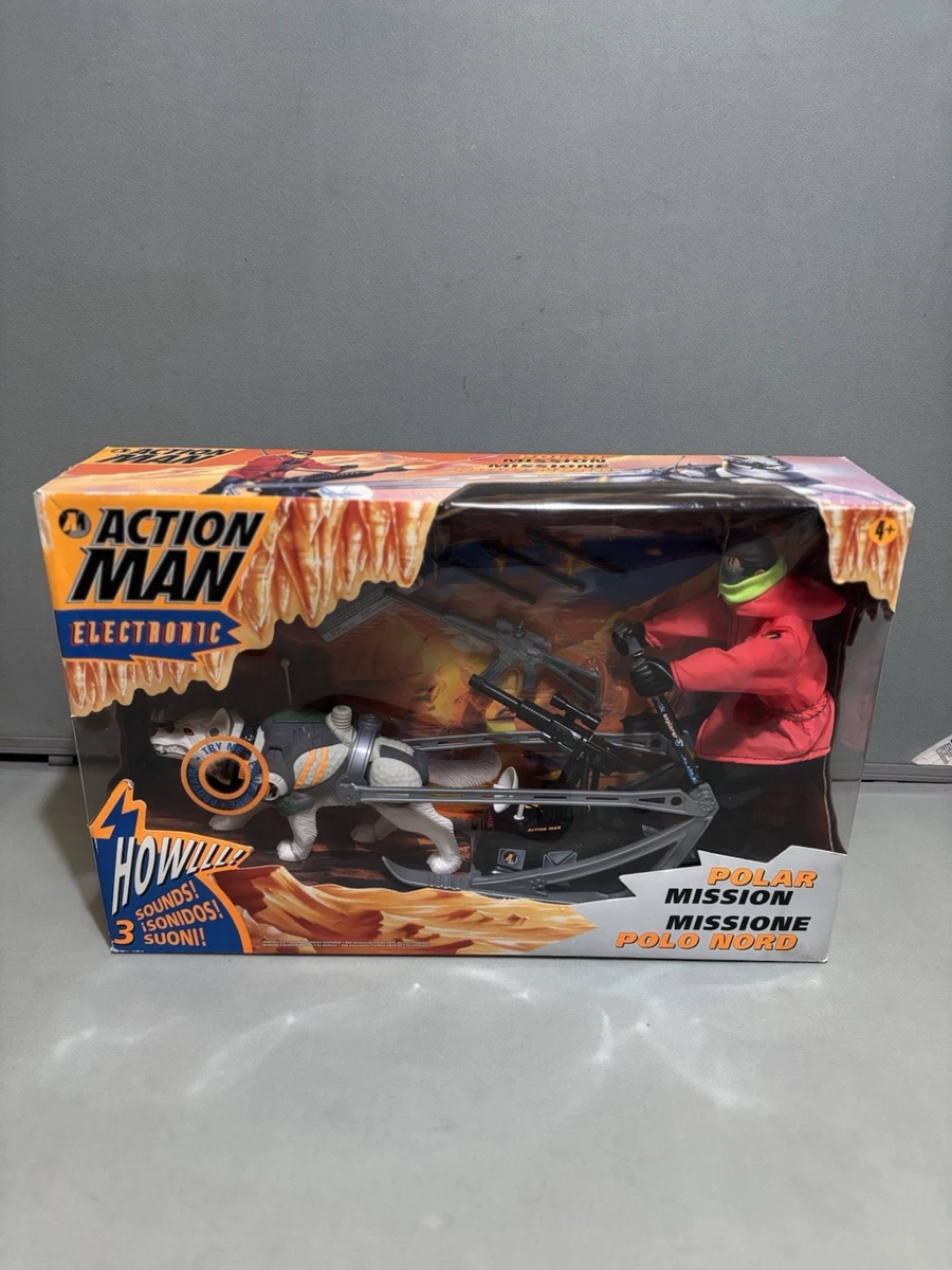 A Palitoy Action Man explorer figure with flock hair, beard and painted