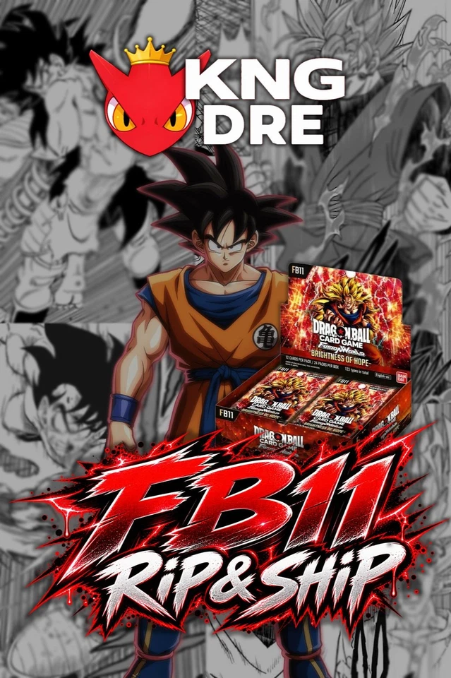 🔥DBZ FB11 RIP & SHIP 🐉🎉🎉