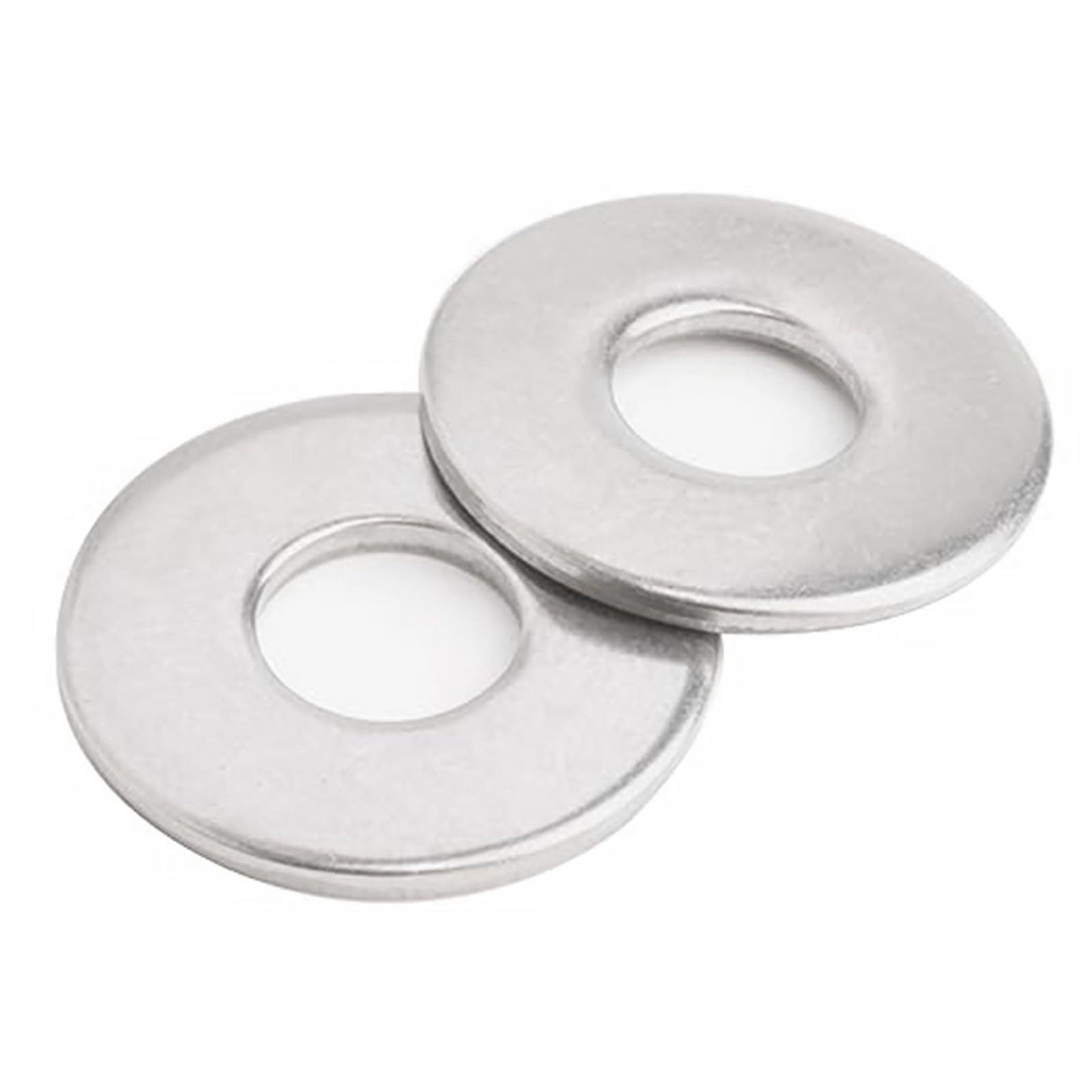 M4 x 9mm OD Flat Washer, 18-8 (304) Stainless Steel Washers Flat for Bolts an...